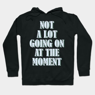 Not a lot going on at the moment Hoodie